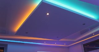 Натяжной потолок с подсветкой Рубцовск, цена от 2063 руб.